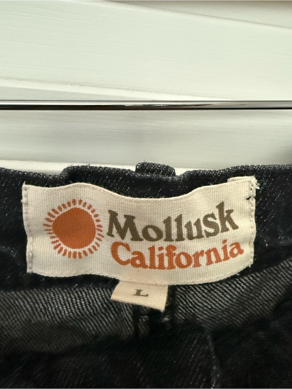 Mollusk Black High-Rise Denim Shorts - Picture 2 of 3